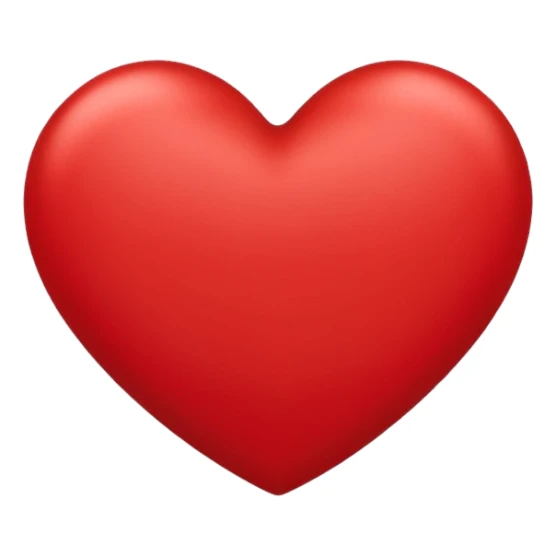 heart with a subtle satin effect sticker