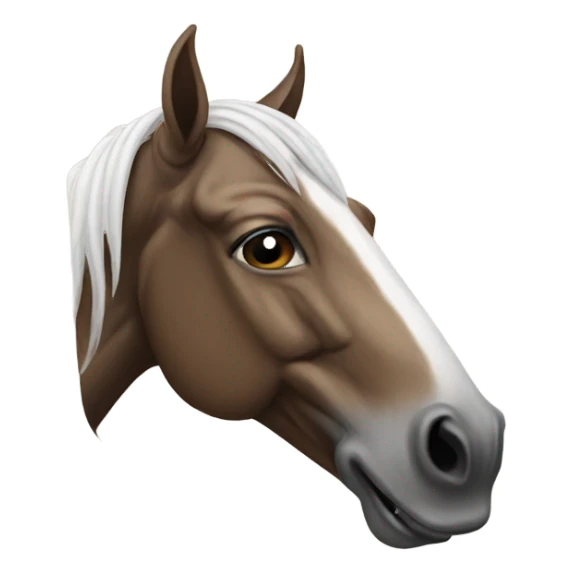 A horse smokin sticker