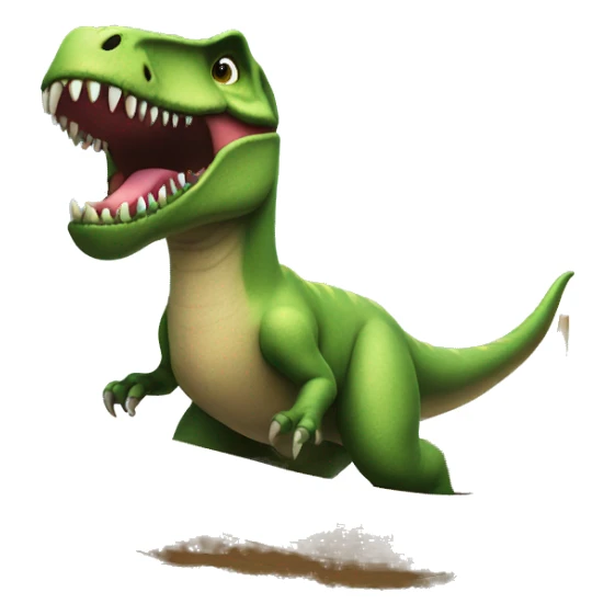 T-Rex on a boat with tutu sticker