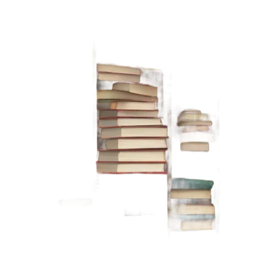 A stack of books sticker