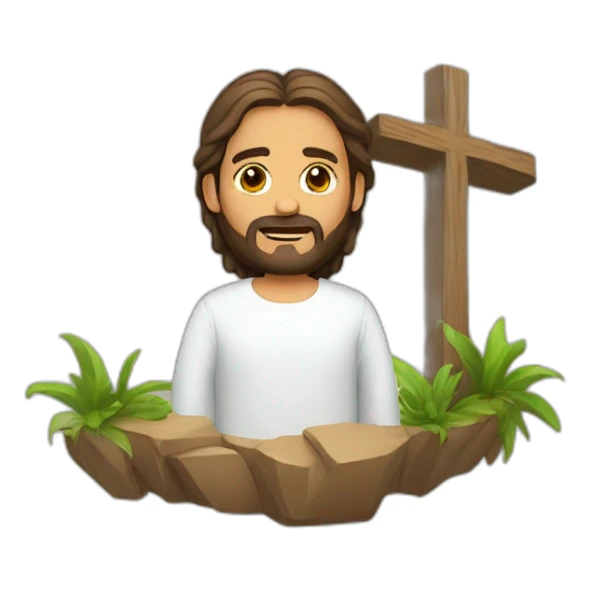 Jesús en la cruz  sticker