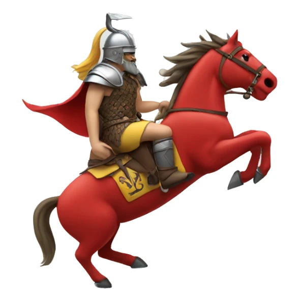 Ferrari with a viking logo on it sticker