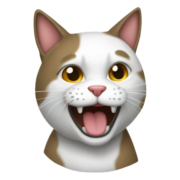 Un gato enojado  sticker