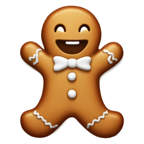 cozy gingerbread man  sticker