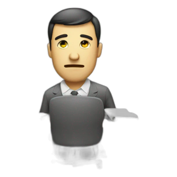tired businessman sticker