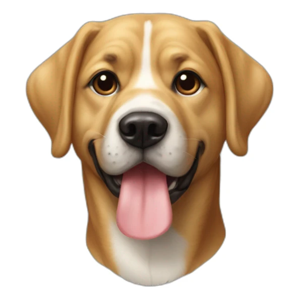 Chien avec une pastèque sur la tete sticker