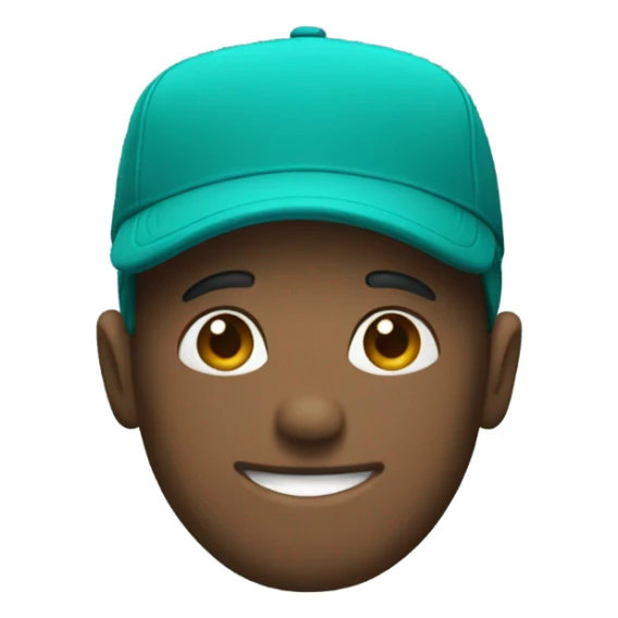 teal hat sticker
