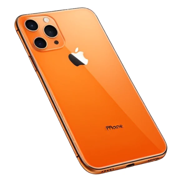 Iphone 17 pro max orange color sticker