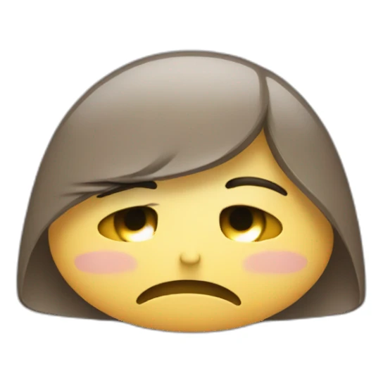 Crying but in silent  sticker