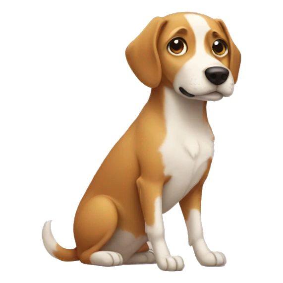 A dog without legs sticker