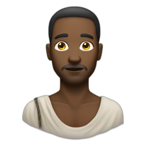 white man as a slave sticker