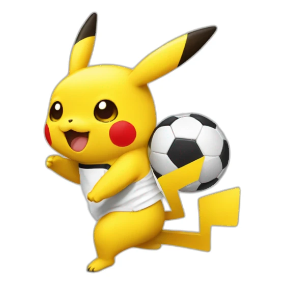 Pikachu footballeur sticker