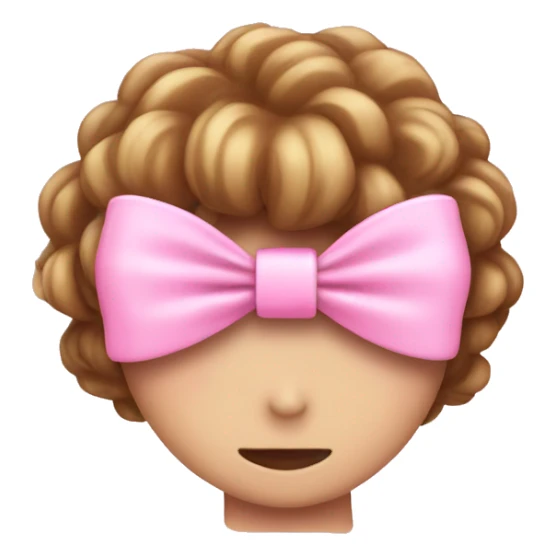 pink girly bow sticker