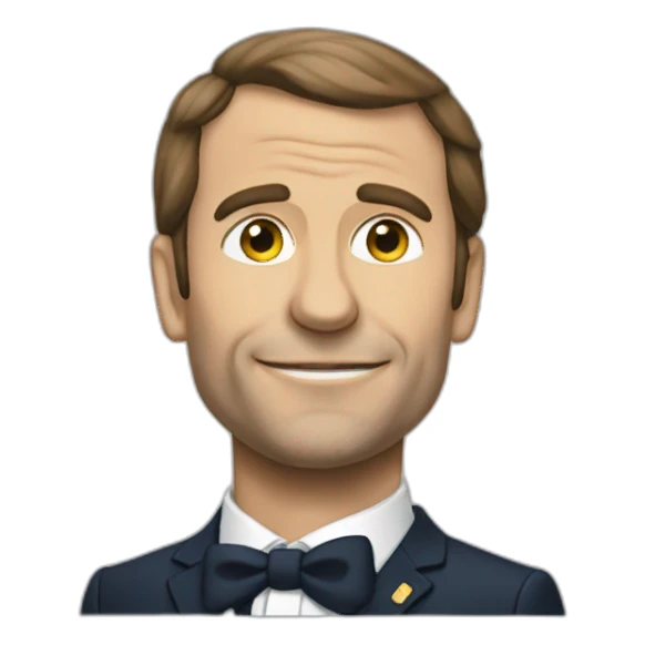 Macron embrasse un homme sticker