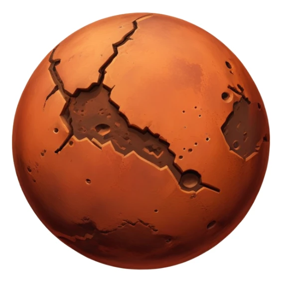red planet Mars sticker