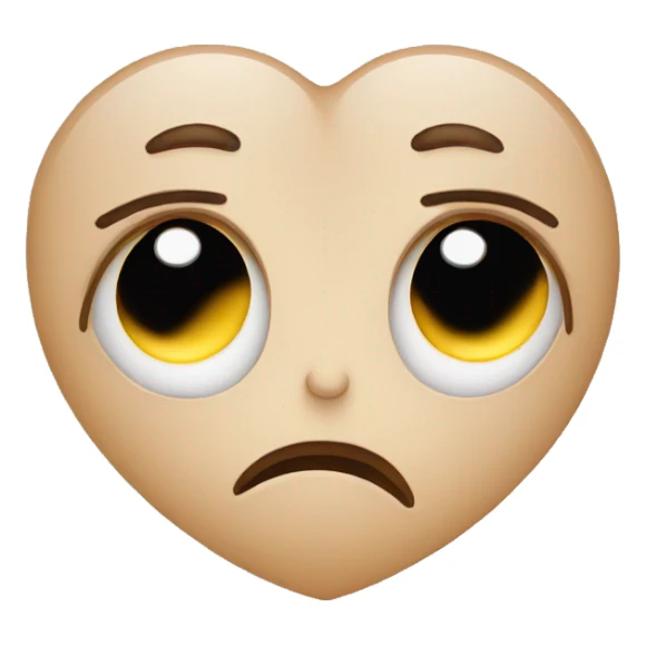 Sad heart with tears sticker