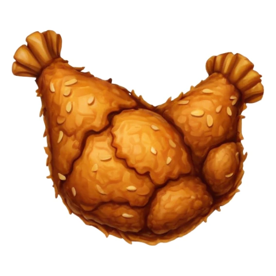 Fried chicken leg sticker