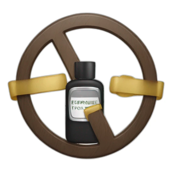 No perfume allowed sign sticker