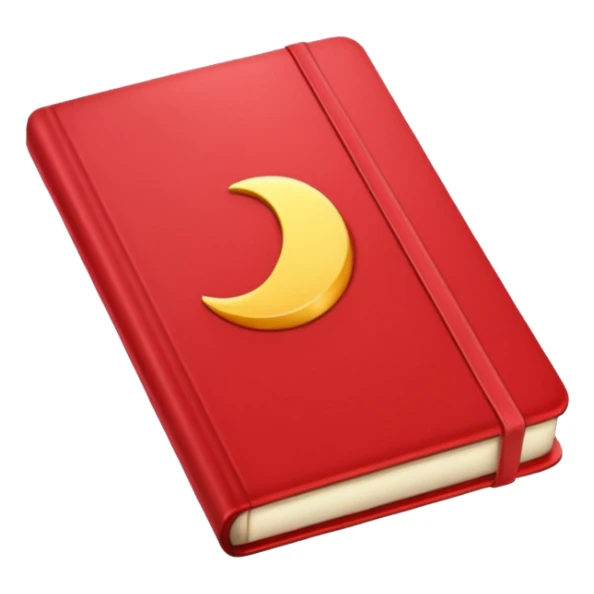 Aesthetic light red note journal book sticker