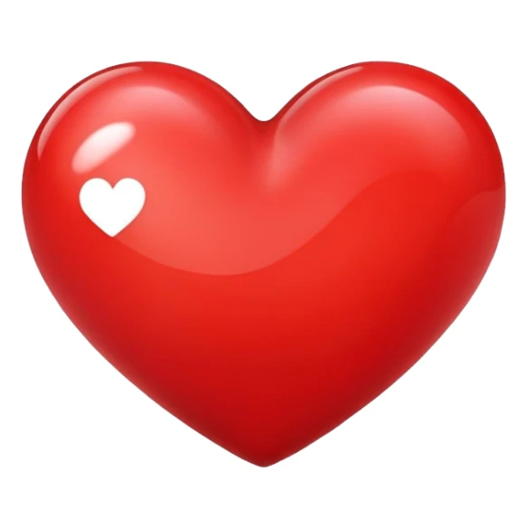 red heart sticker