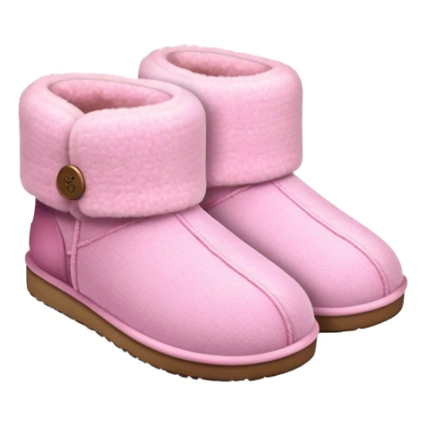 Pink ugg slippers sticker