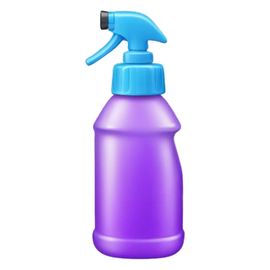 Spray bottle squirting from the nozzle sticker