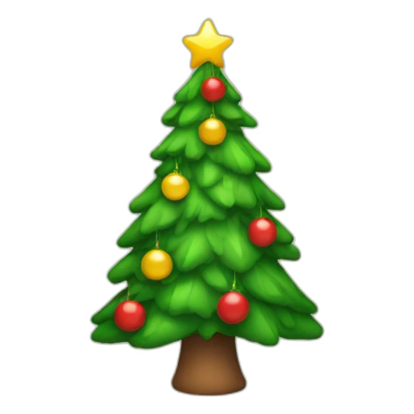 christmas tree sticker