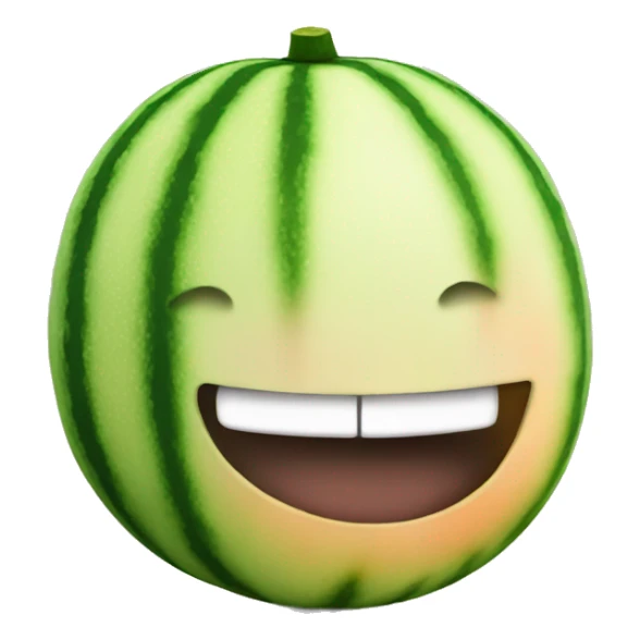 Melon with beard sticker