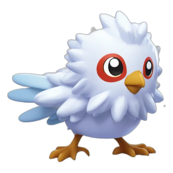 Pokemon Delibird Badge Winter Slowflake GiftBox sticker