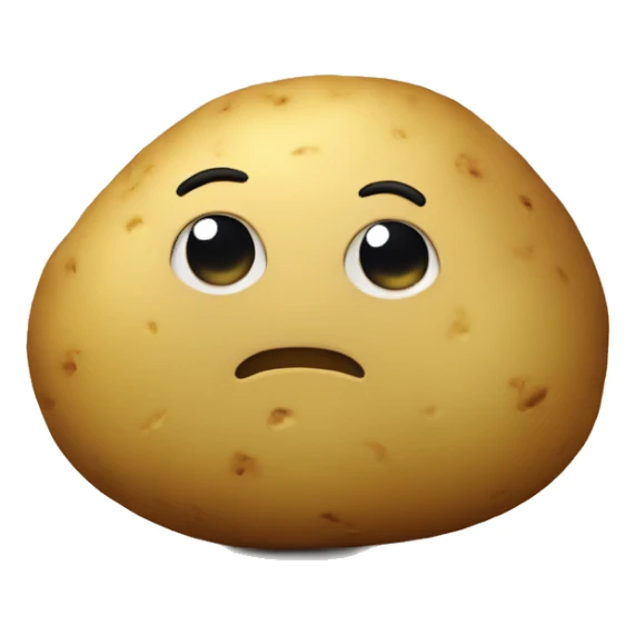 potato laying on a sofa sticker