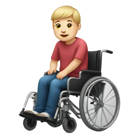 disabled person with downsyndrome sticker