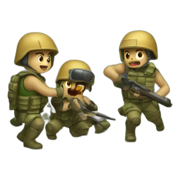 Combat de loutres sticker