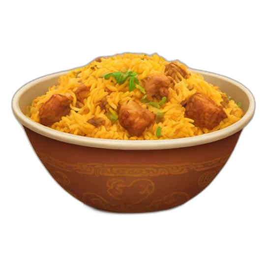 Biryani in a china bowl sticker