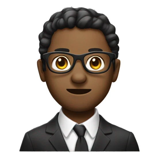 Detctive with glasses sticker