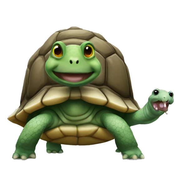 turtle with rat head sticker