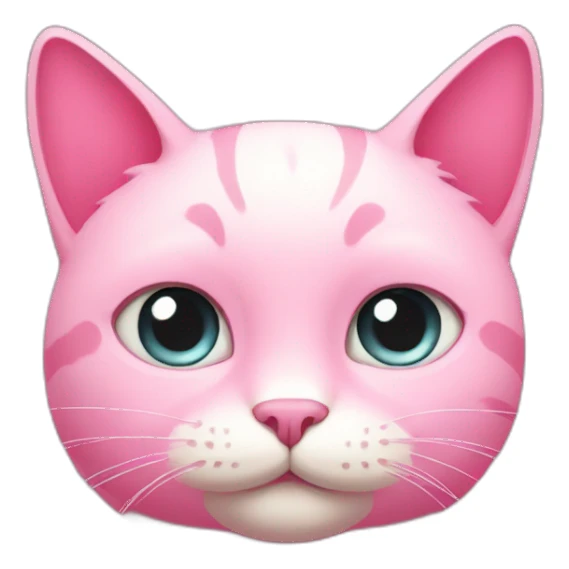 Pink cat sticker