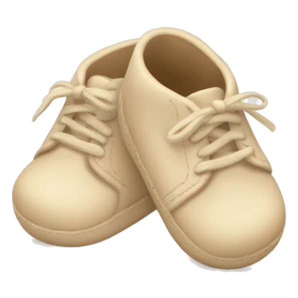 Beige baby shoes  sticker
