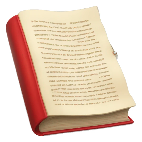 red pin in an open book sticker