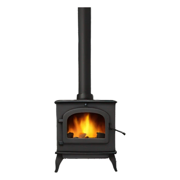 wood burning stove sticker