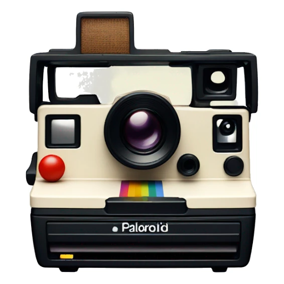 Polaroid camera + made photo  sticker