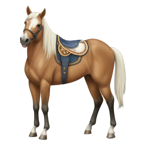 Horse playing cards sticker