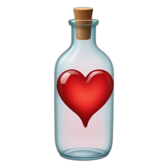 Red Hearst in a bottle sticker