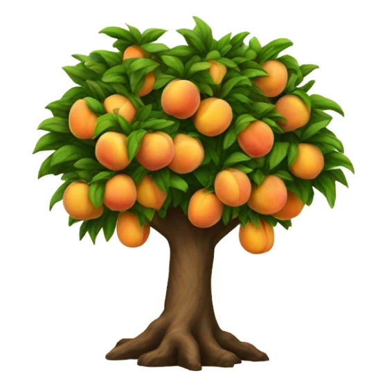 Peach tree sticker