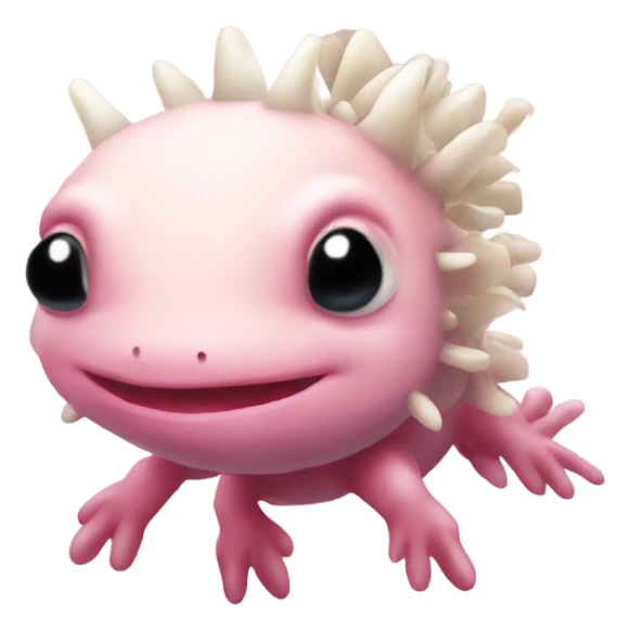 Christmas axolotl sticker