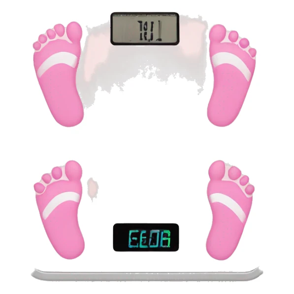 Light Pink body weight scale  sticker