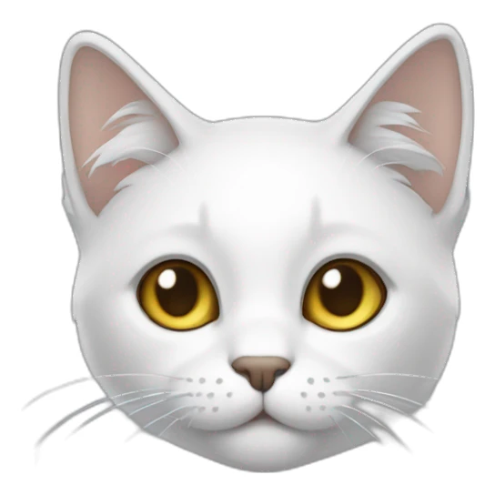 Gato cinza branco sticker