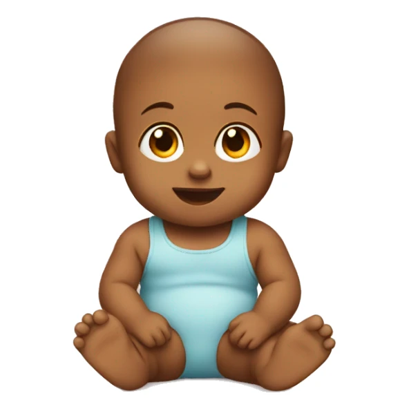 A baby is sitting sticker