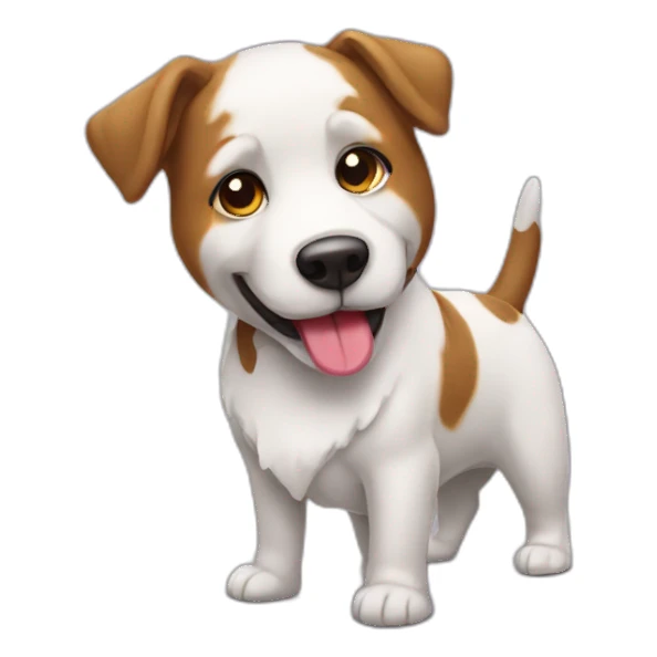 Perro con helado sticker