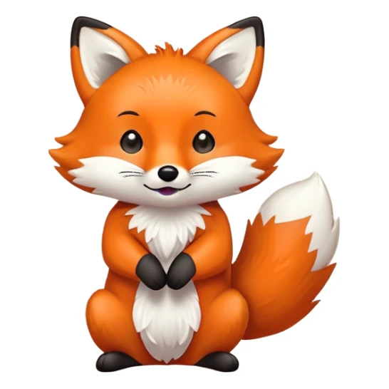 fox clapping sticker