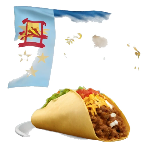 North Carolina flag and burrito sticker